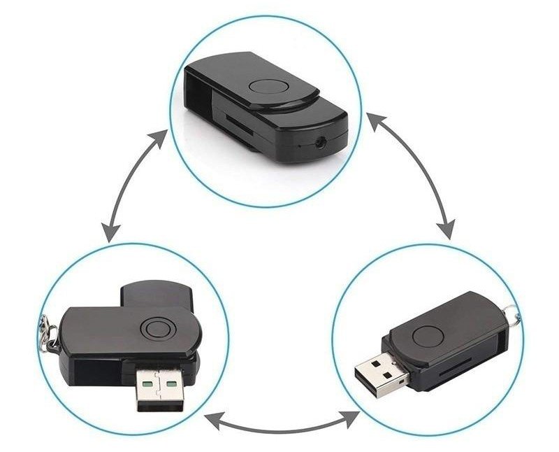 Mini vohunska kamera usb ključ flash pogon