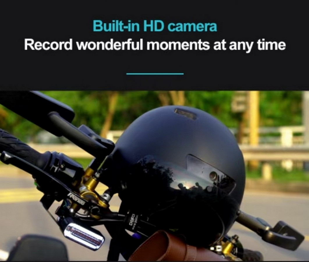 vgrajena kamera v kolesarsko čelado s snemanjem