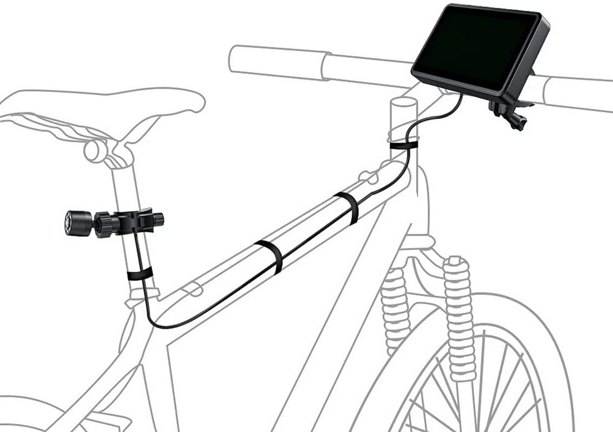 montaža kolesarskih kamer in monitorjev