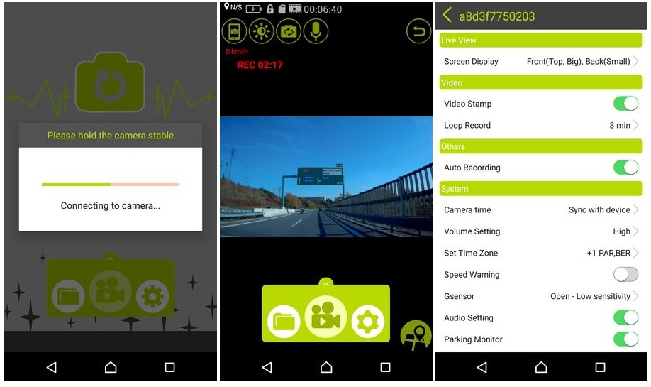 aplikacija DOD Android/iOS - dod avto kamera