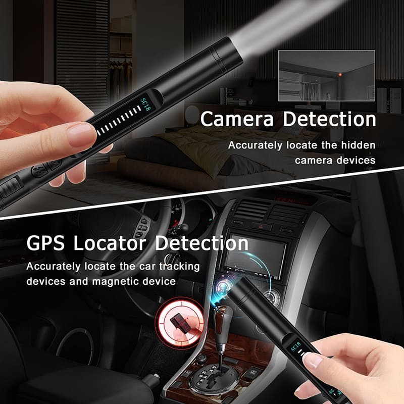 avtomobilski detektor - hrošči, vohunske naprave, kamere