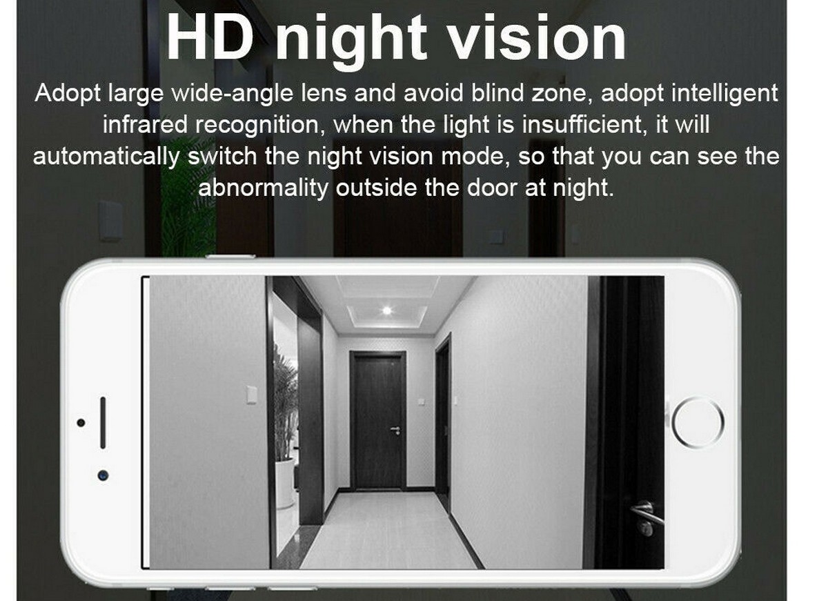 IR LED night vision 8m - zvonec za hišo