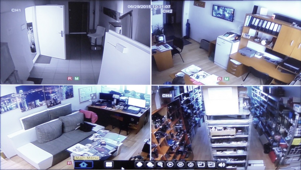 IQ nastavitev DVR CCTV snemanje v živo