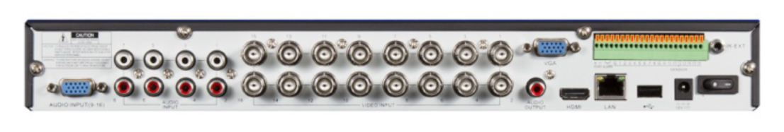 Vhodi in izhodi DVR snemalnika XHR1080