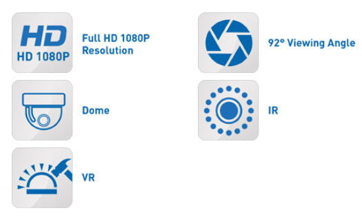 Specifikacije kamere XHC 1080P