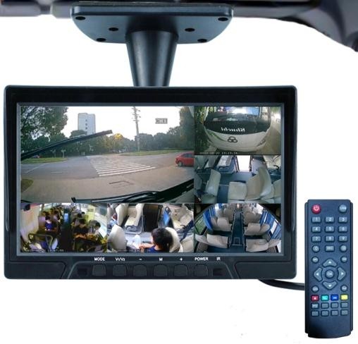 DVR avtomobilski monitor s pogledom na GPS + kamere v živo