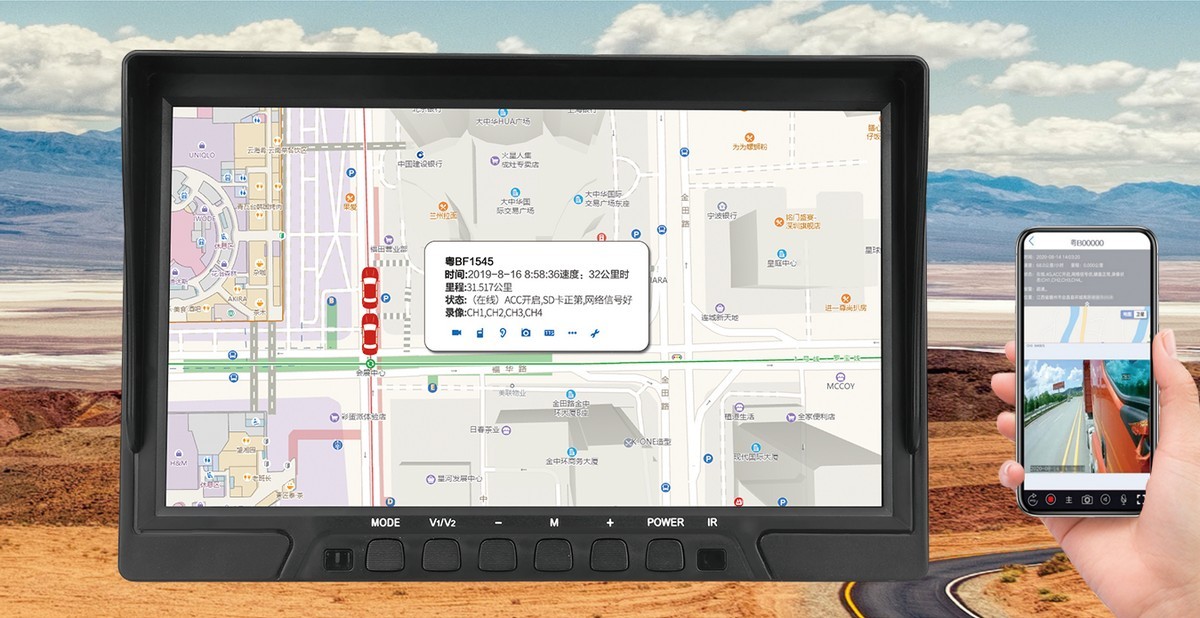 4g wifi avto monitor gps