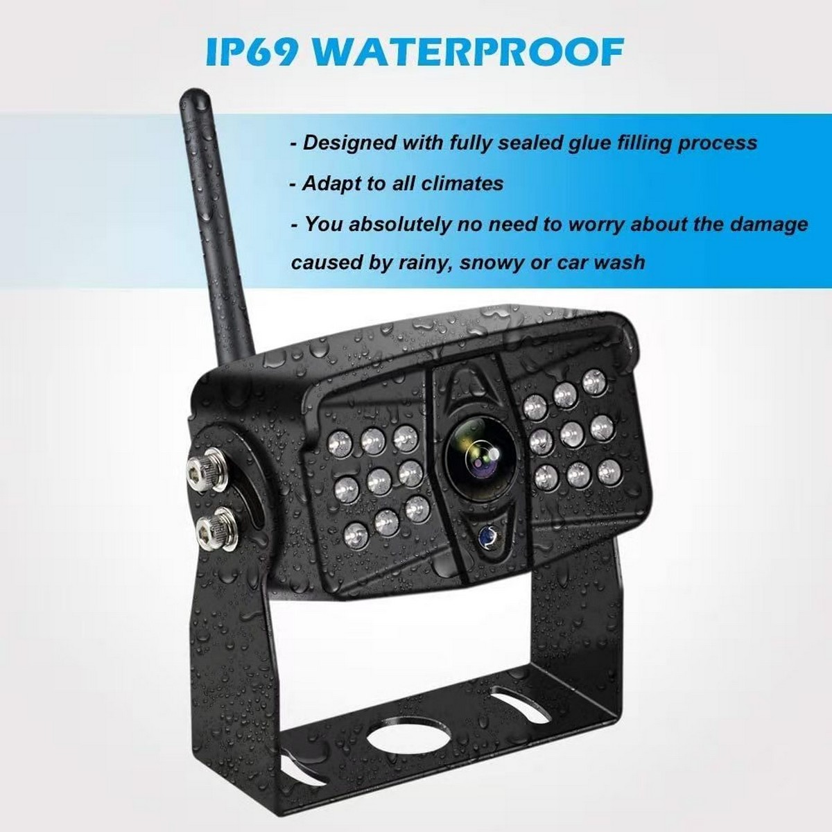 Vodoodporna IP 69 kamera za vzvratno parkiranje