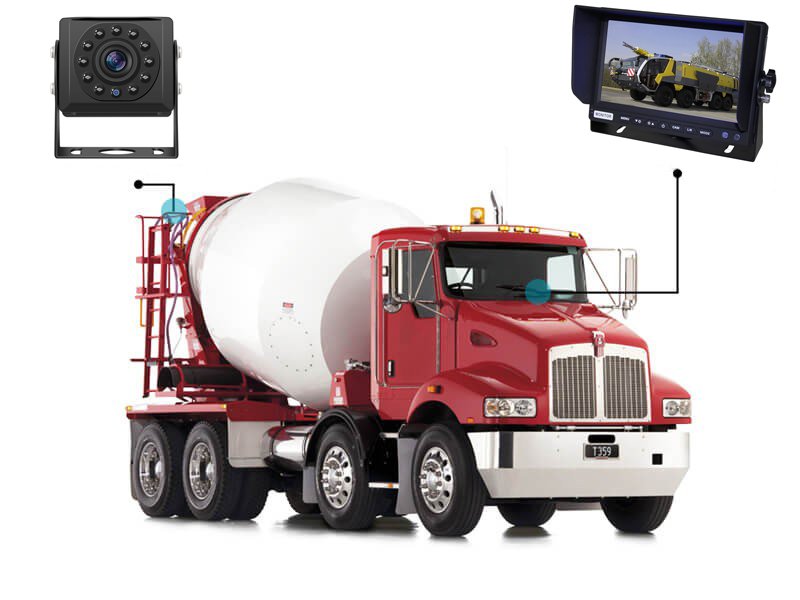 sistem parkirnih kamer za tovorna vozila kamera z monitorjem
