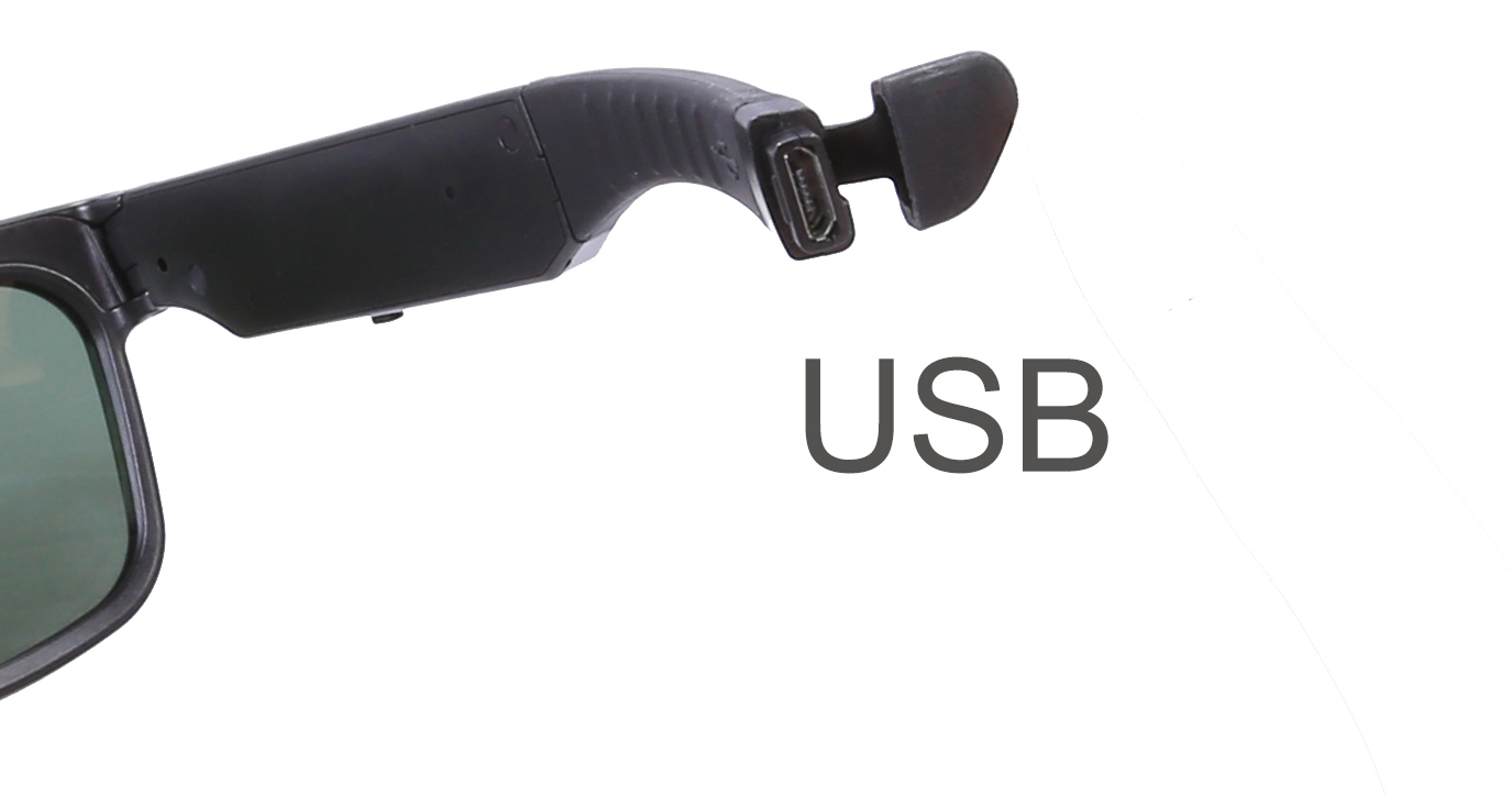 očala s kamero diskretno snemanje - skrita vrata USB