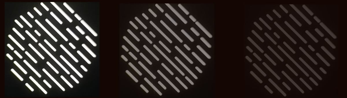 funkcija zatemnitve gobo projektorja