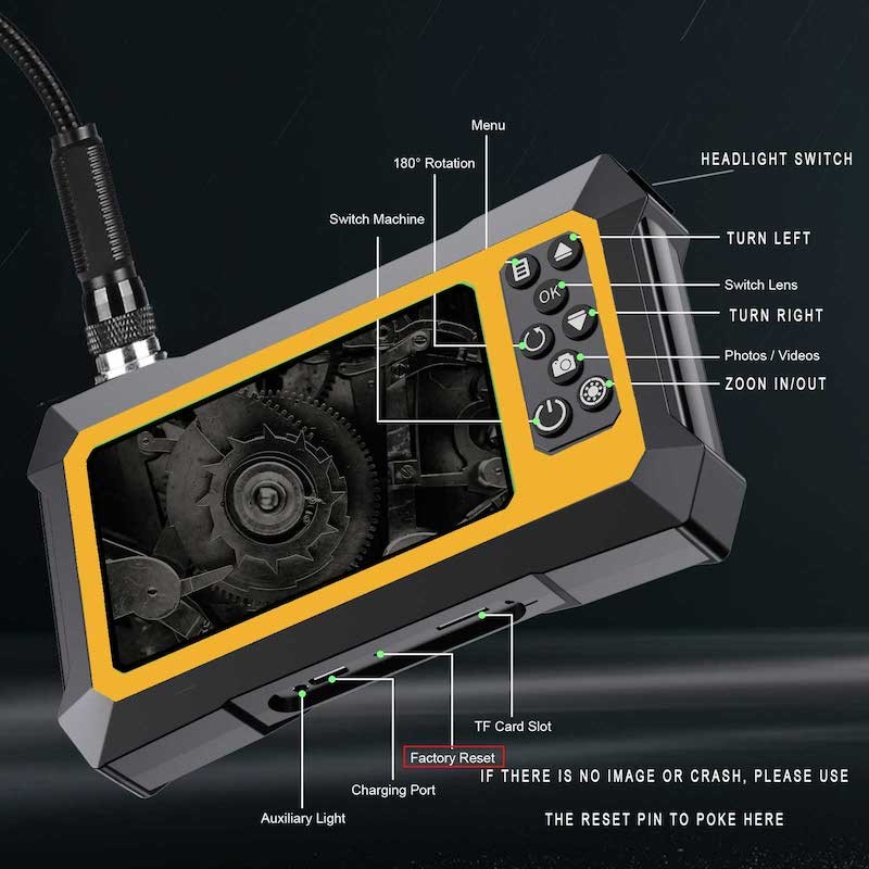 kamera za pregled z boroskopom