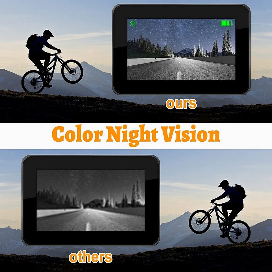 sistem kamer za kolesa, barvni nočni vid