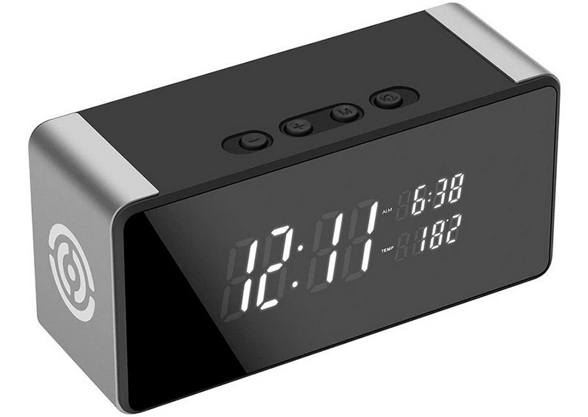 Digitalna ura s kamero FULL HD Wifi P2P, nadzor 24/7